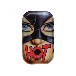 Vassoio Metallo "Hot Woman" Medio (27,5cm x 17,5cm)